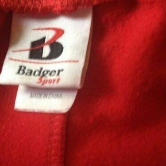 Badger Sport Men's Athletic Pants Sz M Red - Picture 4 of 5